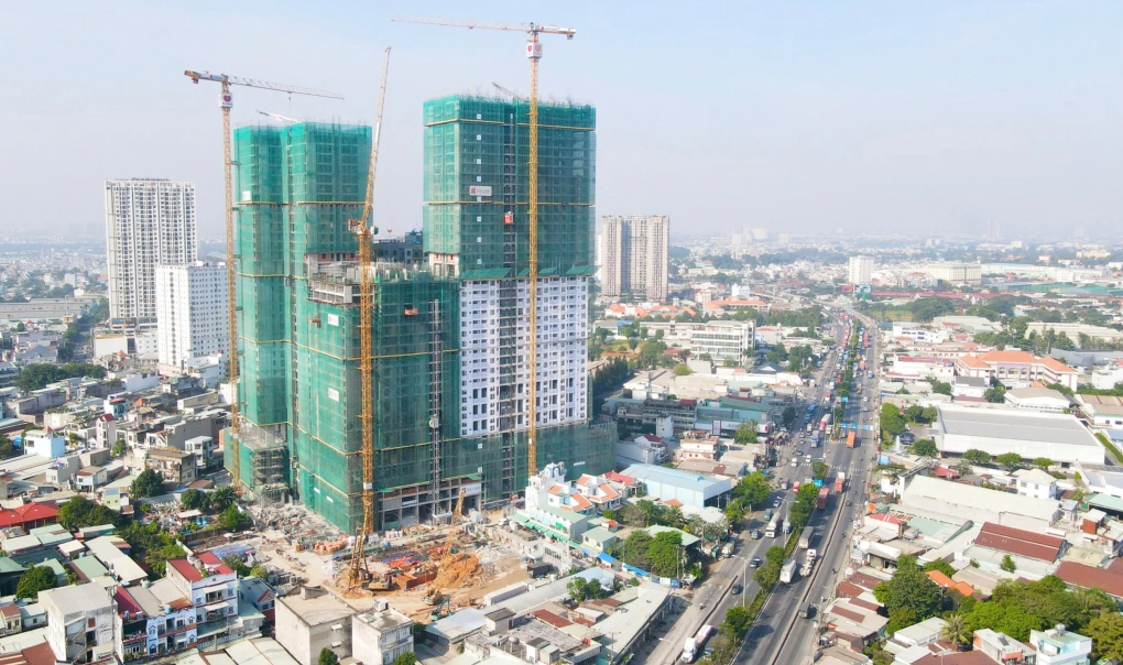 Công trình thi công dự án. Ảnh: Pi Group