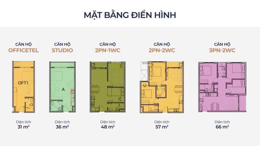 Mặt bằng căn hộ Picity Sky Zen Tp.HCM