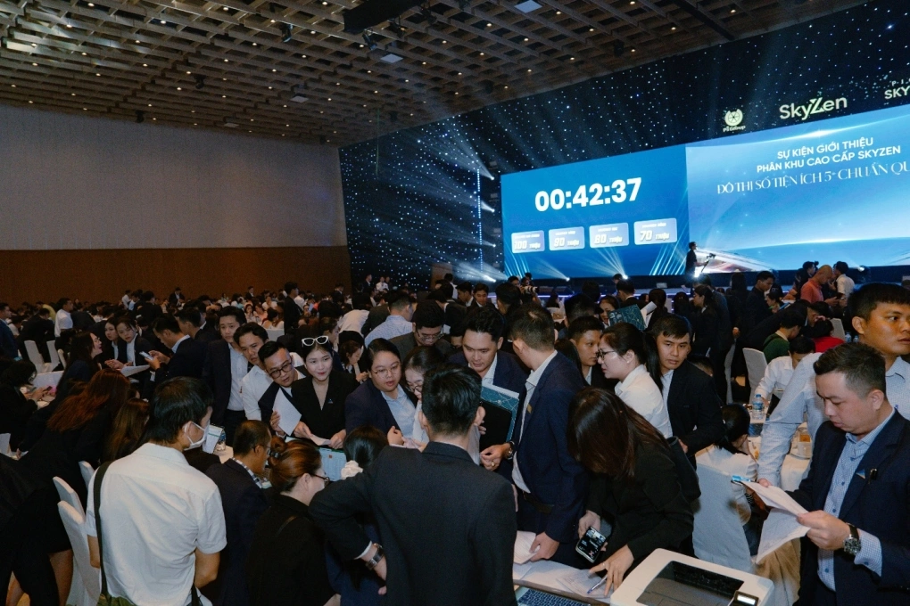 Sự kiện ra mắt SkyZen hút hàng nghìn lượt khách tham dự. Ảnh: Pi Group