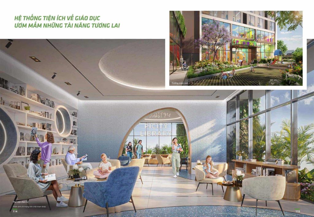 Hệ thống tiện ích giáo dục tại picity sky park