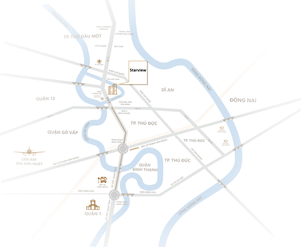 Vị trí Dự Án Starview Saigon Vị trí Dự Án Starview Saigon