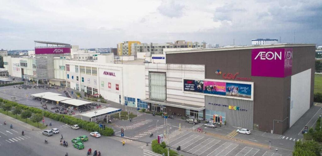 Đến AEON Mall Bình Dương Canary